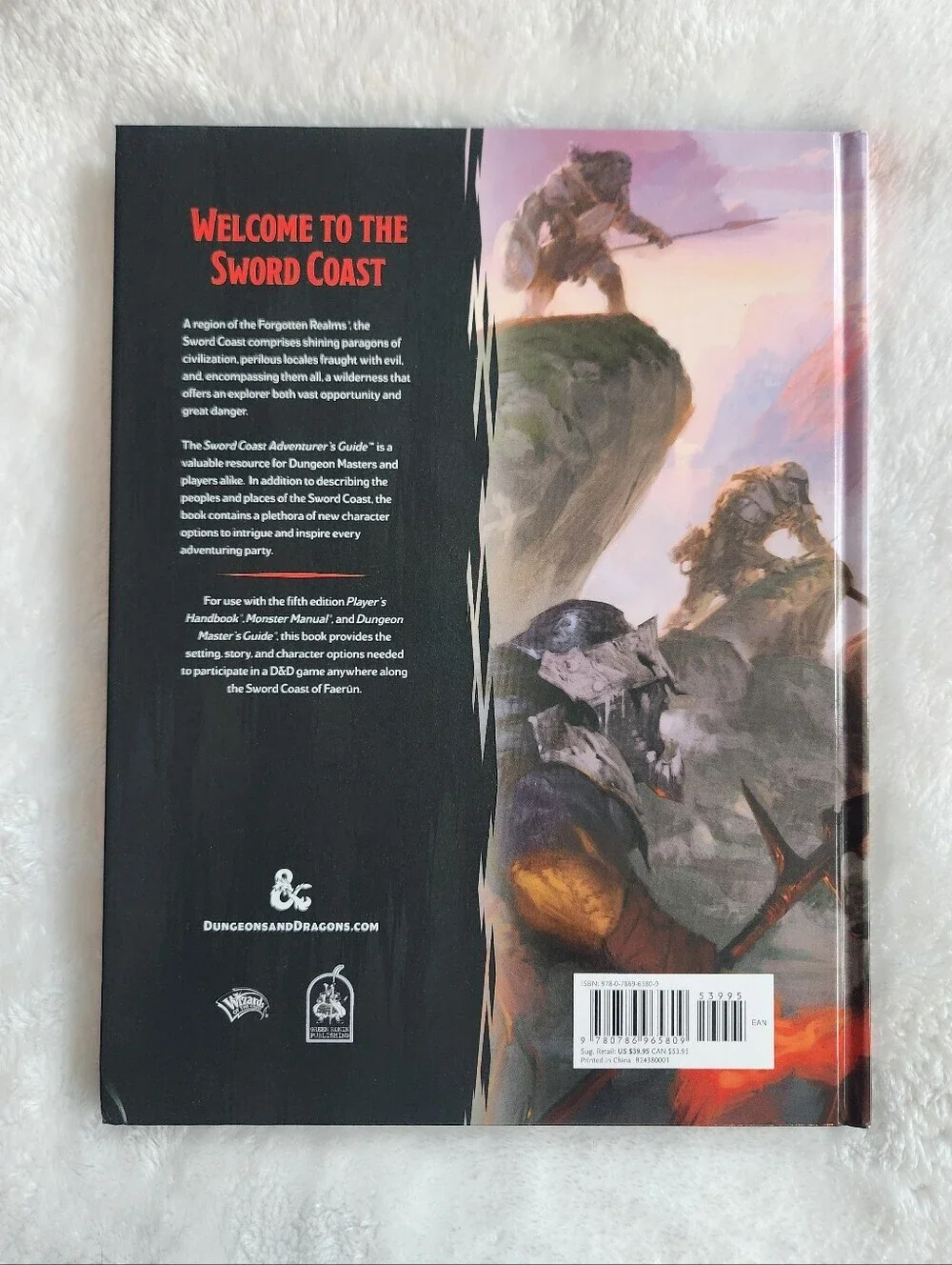D&D Sword Coast Adventurer’s Guide Hardcover 5E Sourcebook Dungeons And Dragons